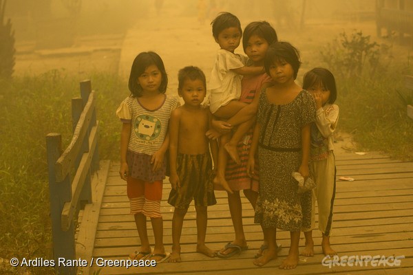 印尼大火導致的霧霾
