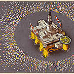 Save the Arctic Illustration "Surrounded". © Robert Fresson / Greenpeace