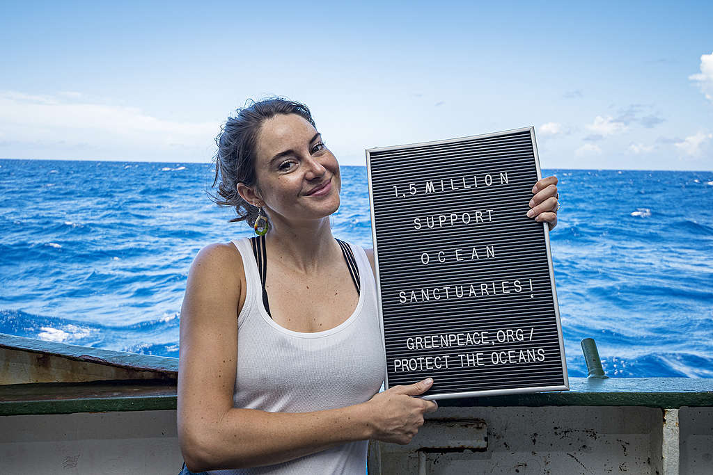 2019年8月雪琳伍德利參與綠色和平，呼籲支持成立全球海洋公約，當時全球有150萬人連署支持，如今在各界的推動之下，2020年3月，連署數字已達300萬！