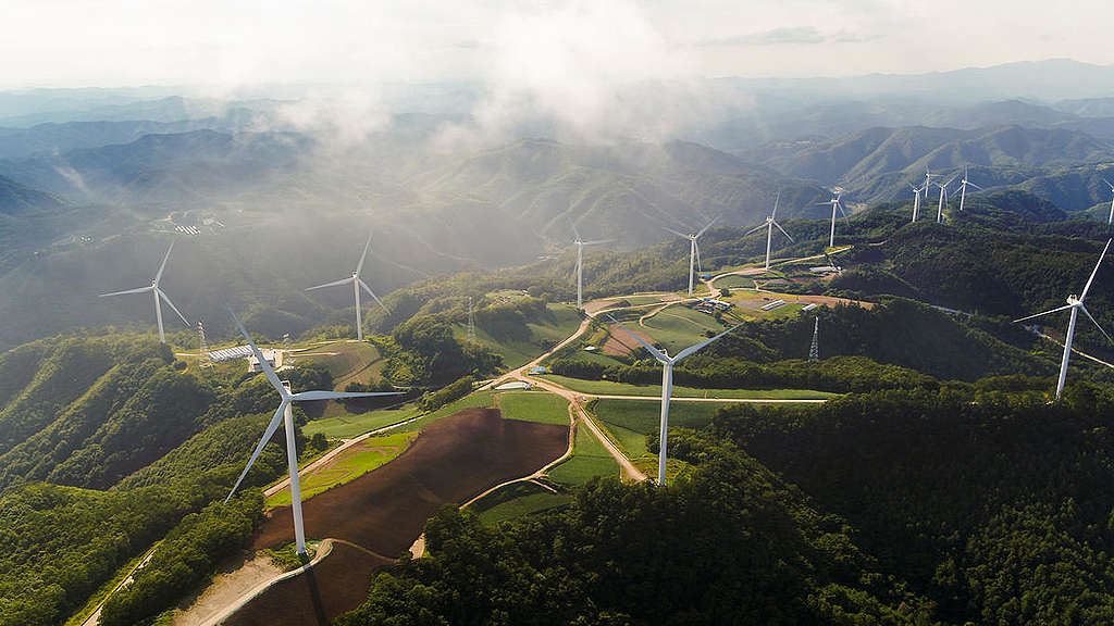 韓國第三大風力電廠,每年可製造134吉瓦時(GWh)電力。