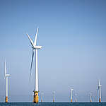 Thanet Offshore Wind Farm in Kent, UK. © Will Rose / Greenpeace