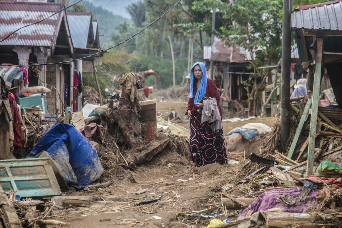 印尼婆羅洲南部南加里曼丹省（South Kalimantan），經歷當地 50 年來最大的水患，淹沒無數房屋。