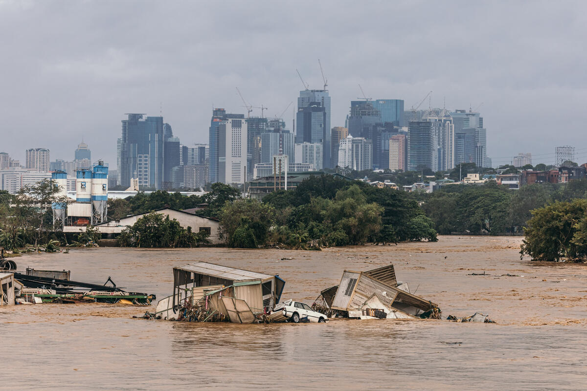 2020年，梵高颱風引發菲律賓馬里基納河氾濫，水淹首都馬尼拉。