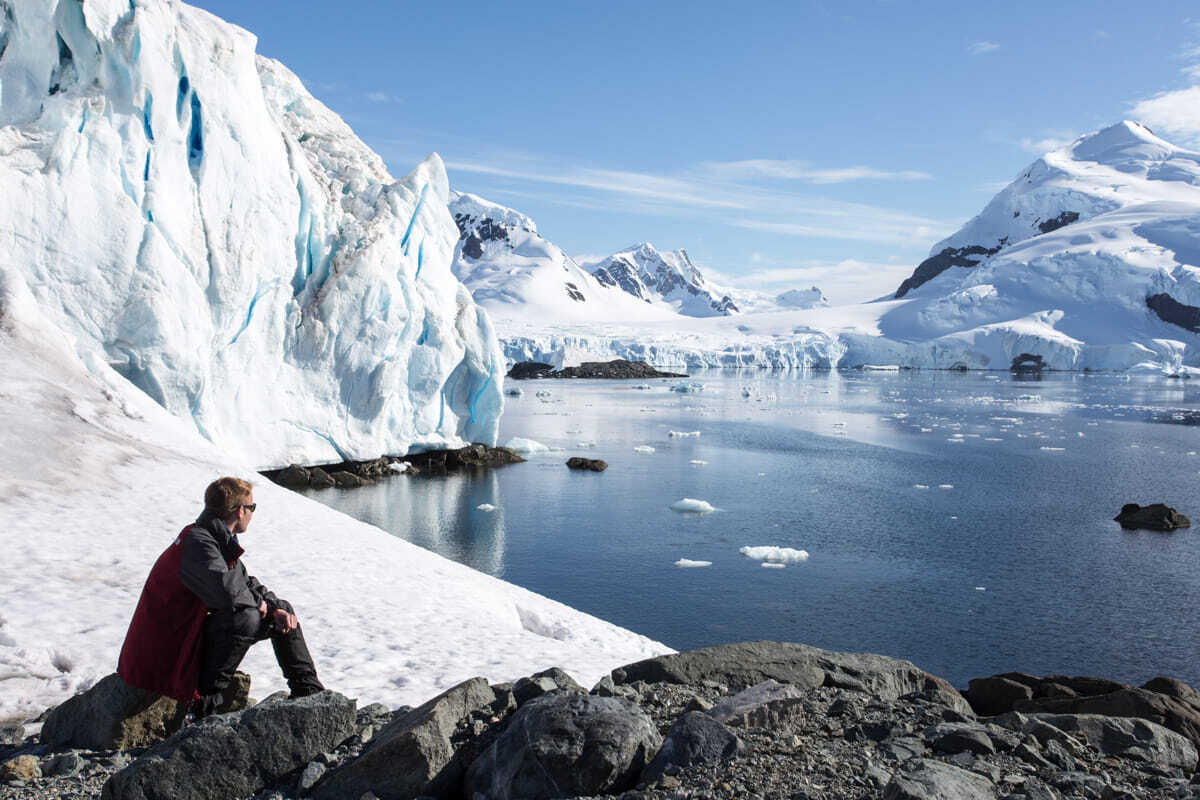 南極的冰川。未來世代還能看見這樣的南極嗎？完全仰賴我們今天的努力。