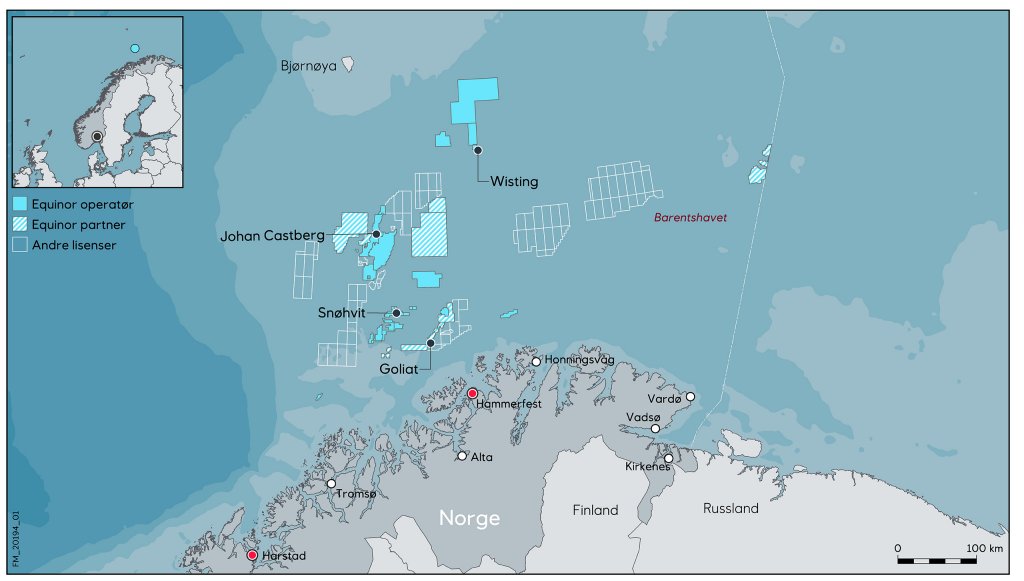 威斯汀油田位置示意圖。(摘自 Equinor 文件)