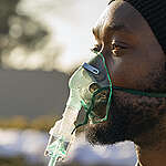 Air Pollution Action at Eskom's Megawatt Park in Johannesburg. © Shayne Robinson / Greenpeace