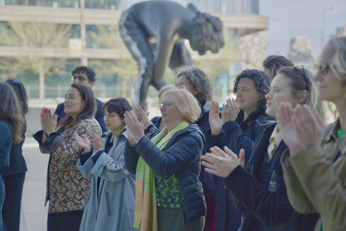 阿姆斯特丹，反 SLAPP 訴訟聽證會。 © Milo Bos / Greenpeace