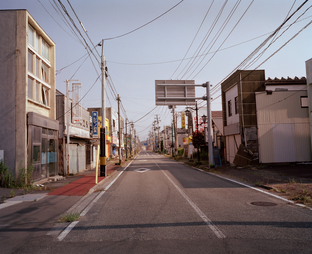 Contaminated Streets in Namie Town. © Robert Knoth / Greenpeace
