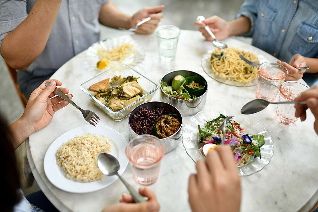 Vegetarian Thai Food in Bangkok. © Roengchai Kongmuang / Greenpeace