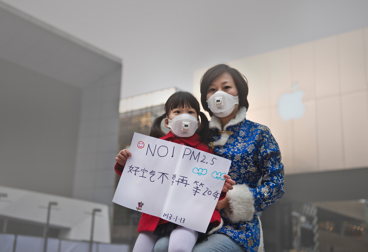 Air Pollution in Beijing. © Greenpeace / Wu Di