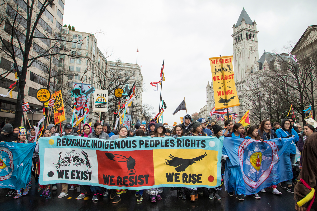 Thousands Rally in Support of Native Nation in Washington D.C. © Amanda J. Mason / Greenpeace