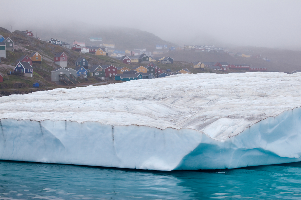 การตั้งถิ่นฐานของพลเมือง Tasilaq ในกรีนแลนด์ © Greenpeace/ Nick Cobbing