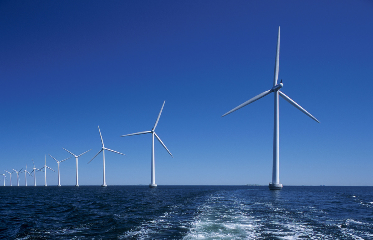 Offshore Wind Farm in Denmark. © Paul Langrock / Zenit / Greenpeace
