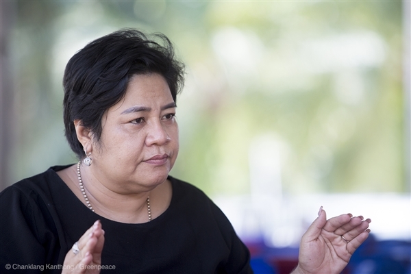 พี่ขวัญ ขวัญกนก กษิรวัฒน์ © Chanklang Kanthong / Greenpeace