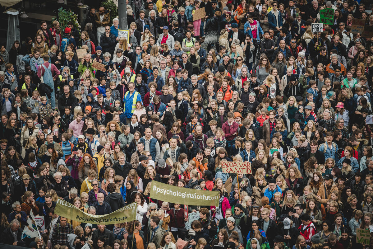 Global Climate Strike in Stockholm, Sweden. © Jana Eriksson / Greenpeace
