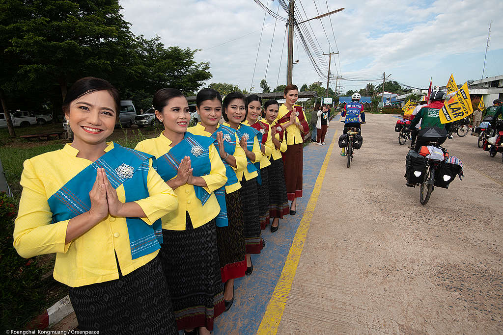 villagers join opening solar hospital event in Phu Sing Hospital