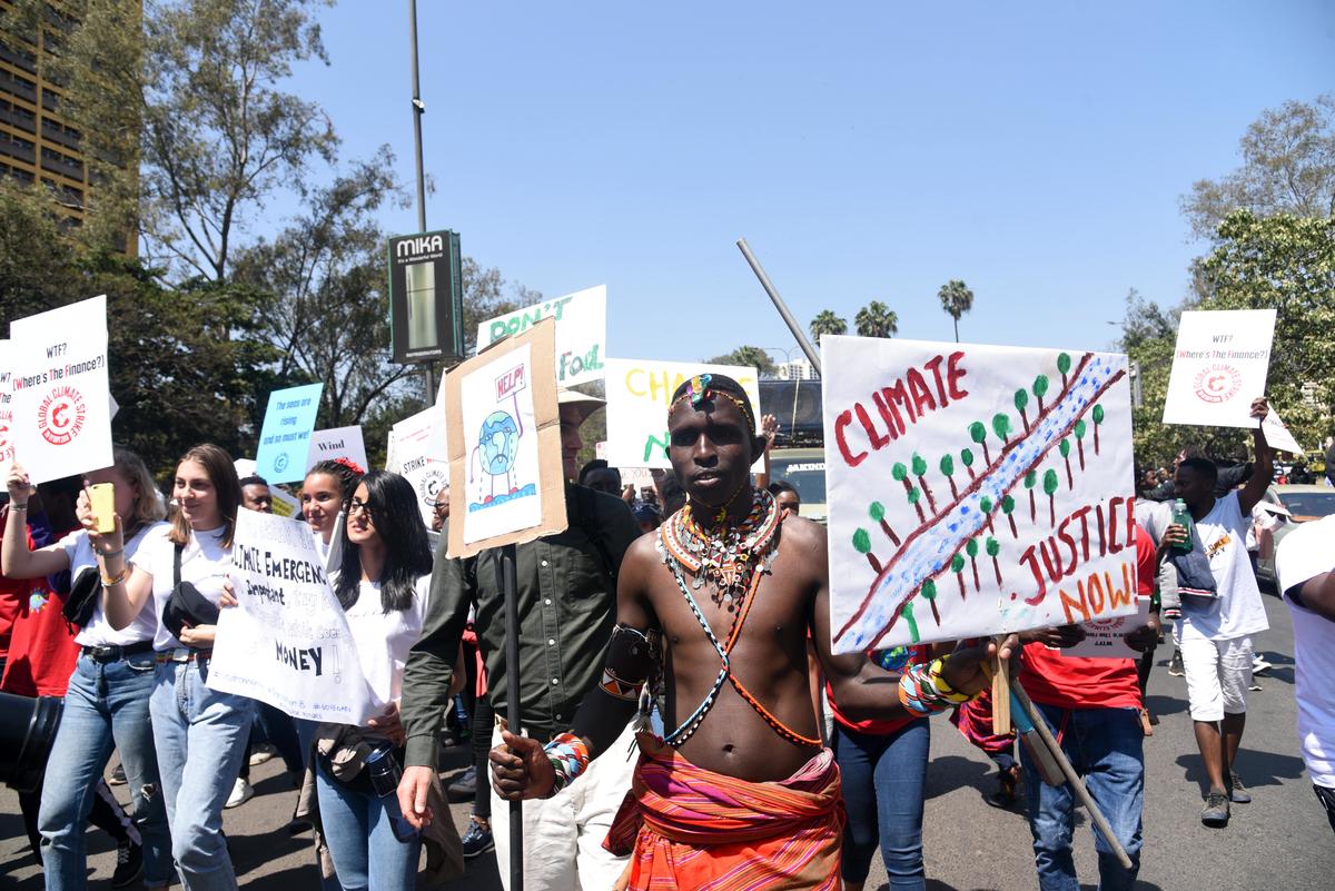 Global Climate Strike in Nairobi. © Evan Habil / Greenpeace