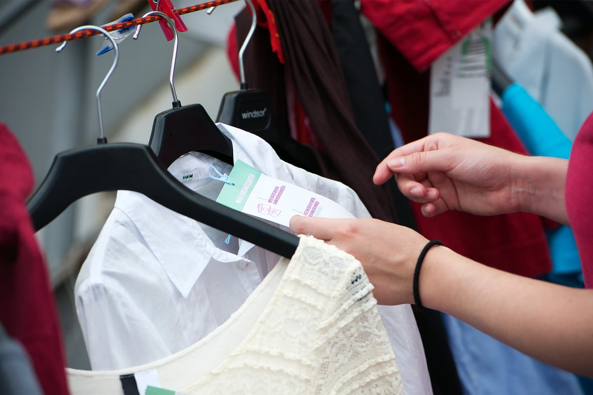 Clothes Swapping Party in Hannover. © Michael Löwa / Greenpeace