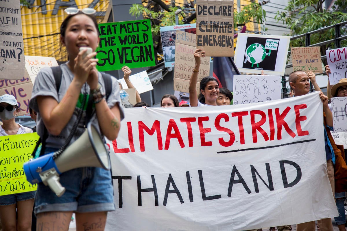 Fridays for Future Student Protest in Bangkok  Biel Calderon  Greenpeace