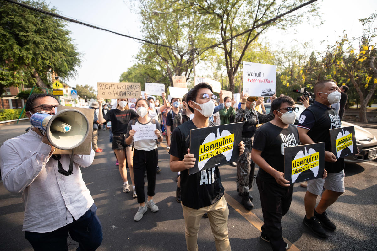 Air Pollution Protest in Bangkok. © Wason Wanichakorn / Greenpeace