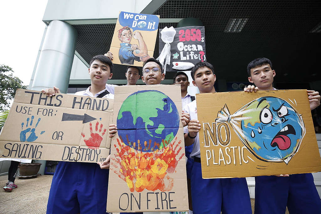 Global Climate Strike in Bangkok. © Tadchakorn Kitchaiphon / Greenpeace Global Climate Strike in Bangkok. © Tadchakorn Kitchaiphon / Greenpeace