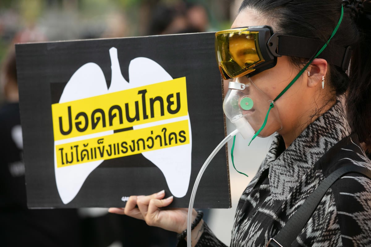 Air Pollution Protest in Bangkok. © Wason Wanichakorn / Greenpeace
