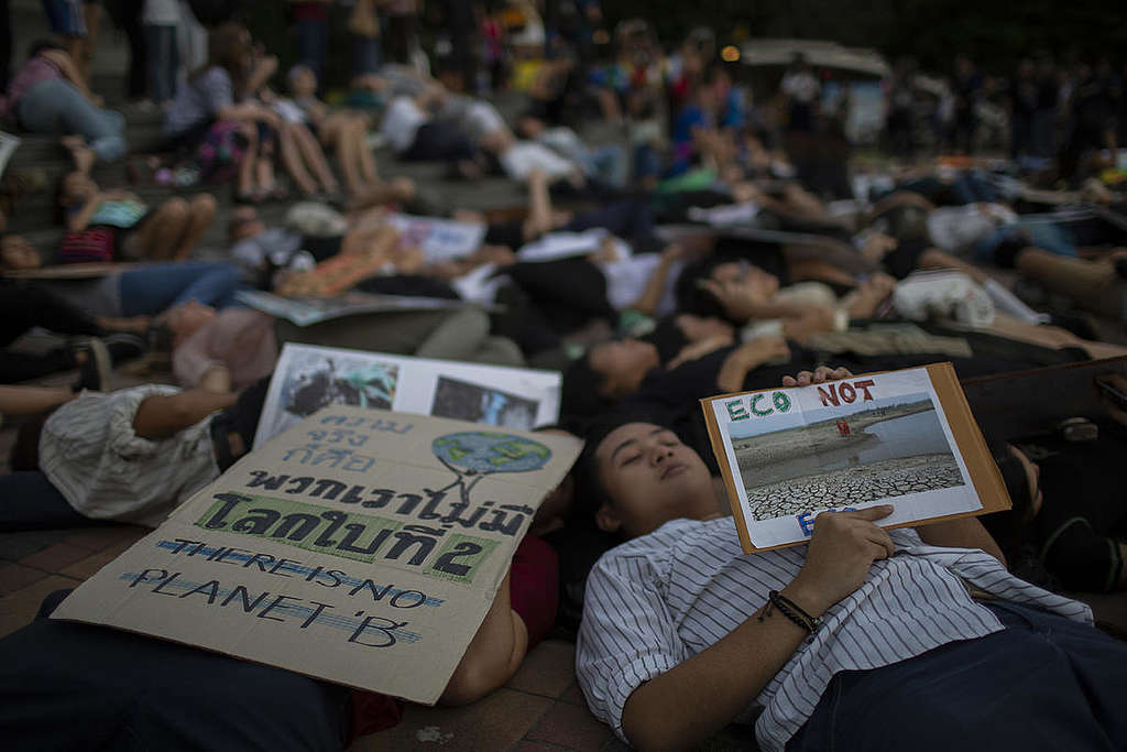 Global Climate Strike in Bangkok. © Chanklang  Kanthong / Greenpeace