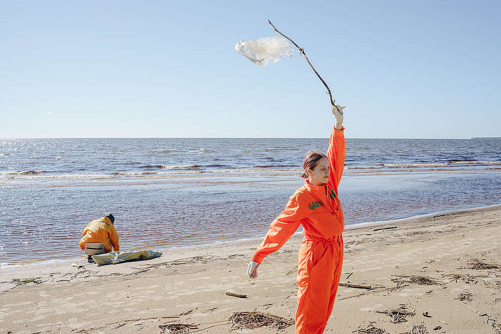 Clean Up and Waste Audit in Ladoga Lake Russia  Gleb Kuznecov  Greenpeace