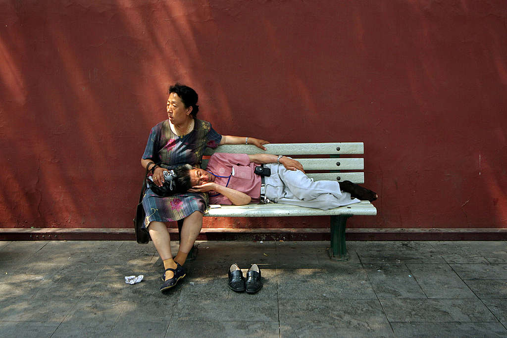 Heat Wave Documentation in China. © Greenpeace / Natalie Behring