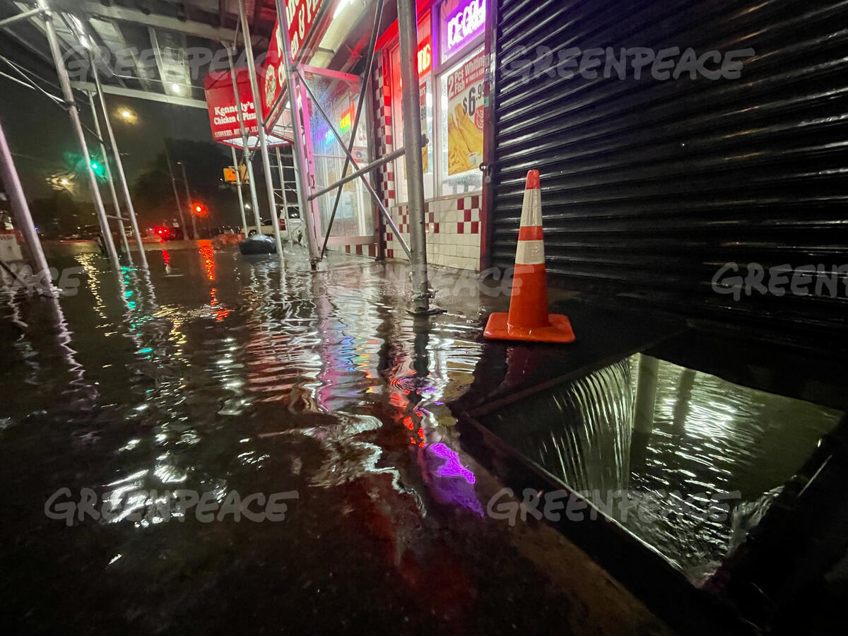 Remnants Of Hurricane Ida Move Through Northeast Causing Widespread Flooding. David Dee Delgado / Greenpeace
