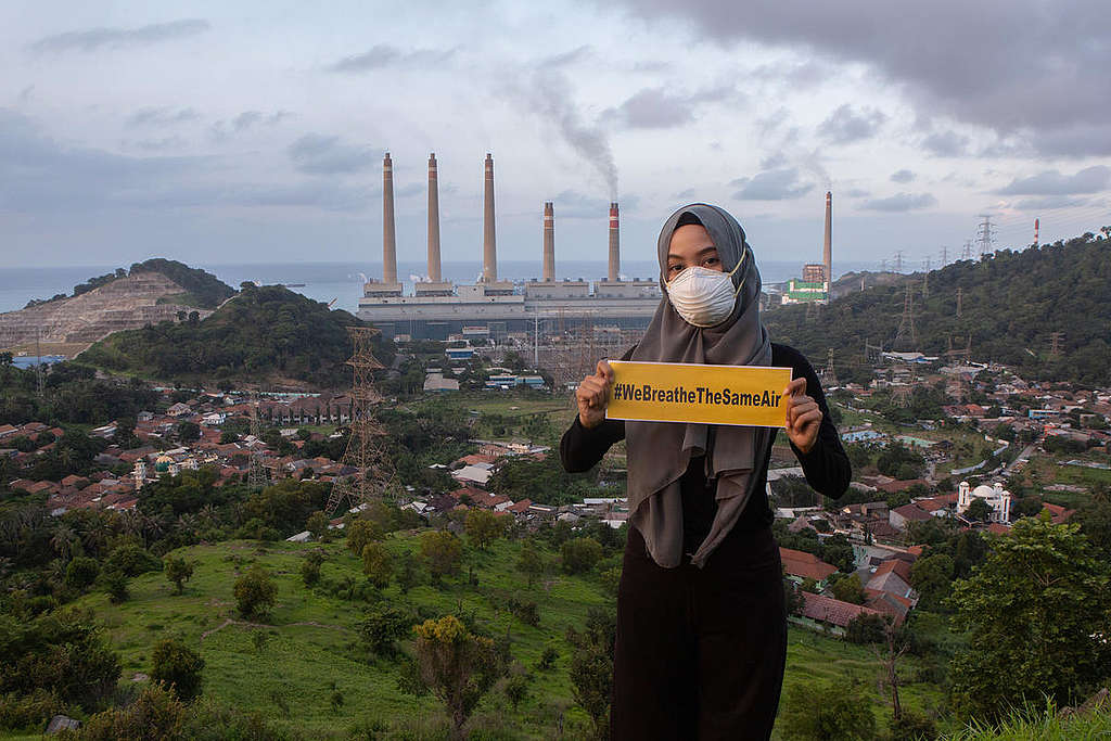 Clean Air Now Photo Op in Banten. © Rendra Hernawan / Greenpeace Clean Air Now Photo Op in Banten. © Rendra Hernawan / Greenpeace