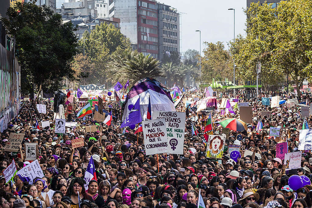 Giant Whale in Feminist March in Santiago. © Sabine Greppo / Greenpeace Giant Whale in Feminist March in Santiago. © Sabine Greppo / Greenpeace