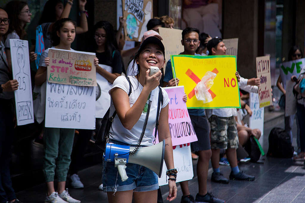 Fridays for Future Student Demonstration in Bangkok. Biel Calderon / Greenpeace
