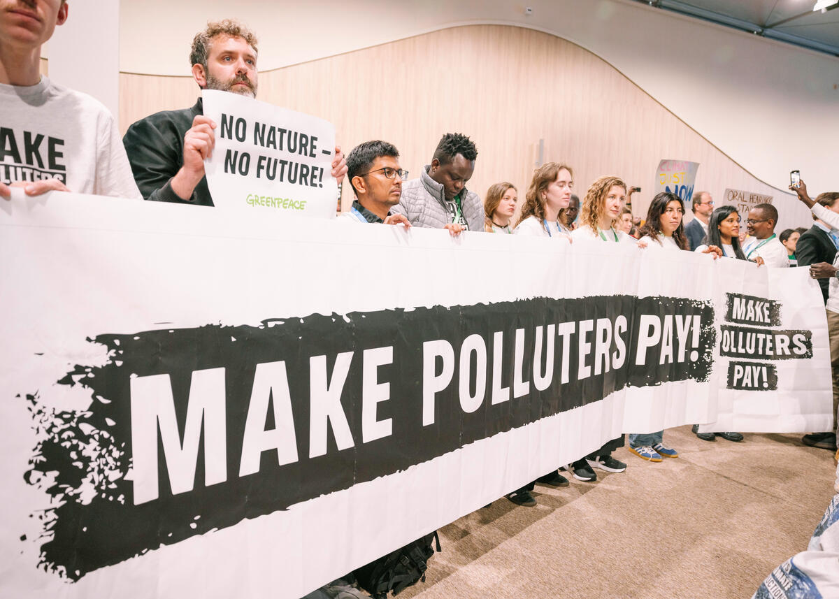 COP29 Day of Action in Baku. © Marie Jacquemin / Greenpeace