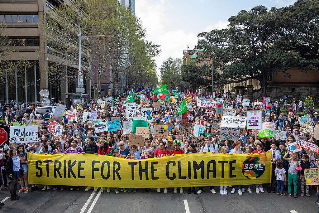 Global Climate Strike in Sydney. © Marcus Coblyn / Greenpeace
