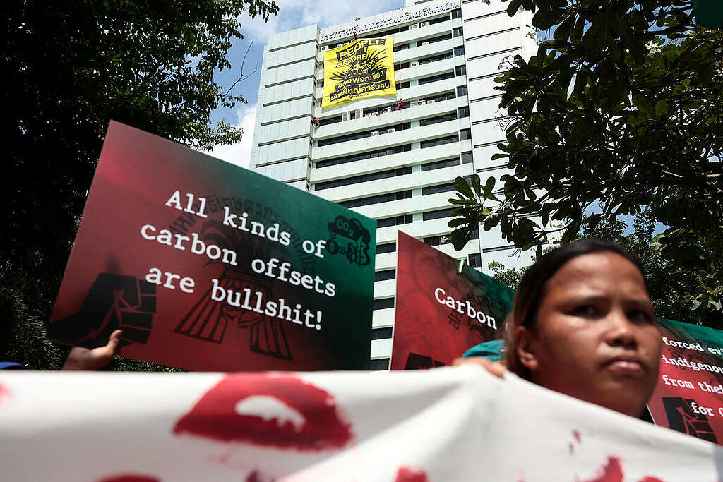 Protest at the Ministry of Natural Resources and Environment in Bangkok. © Patipat Janthong / Greenpeace Protest at the Ministry of Natural Resources and Environment in Bangkok. © Patipat Janthong / Greenpeace