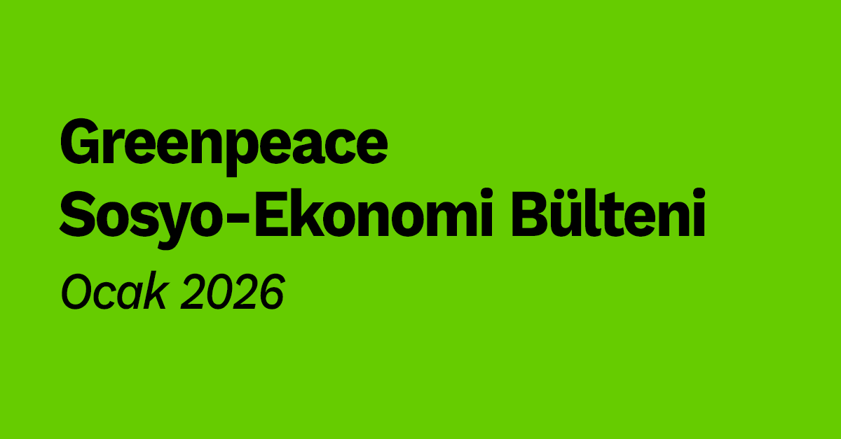Greenpeace Sosyo-Ekonomi Bülteni | Ocak 2026 