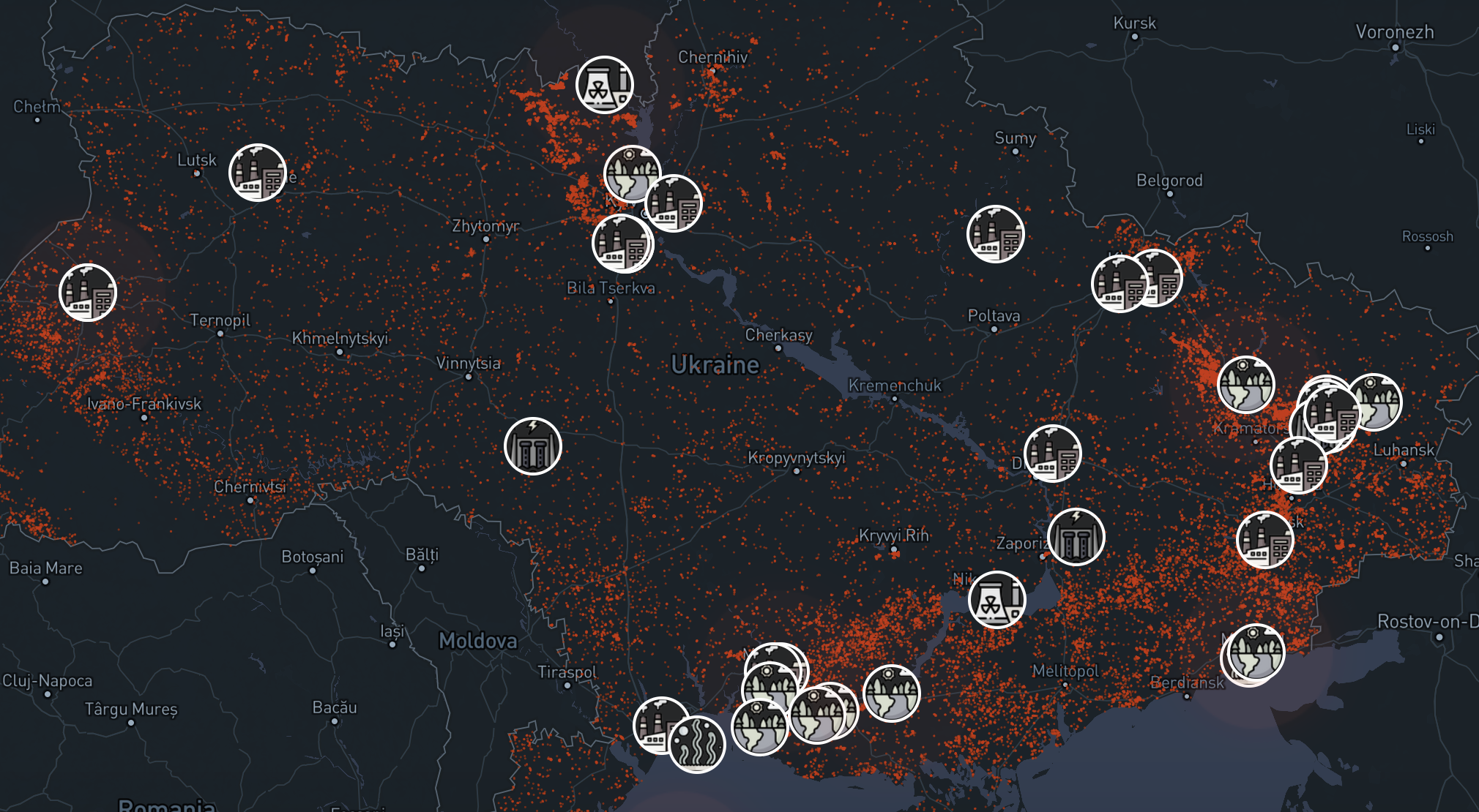 Interactive map reveals severe hazards at Ukraine’s nuclear plants caused by Russian invasion