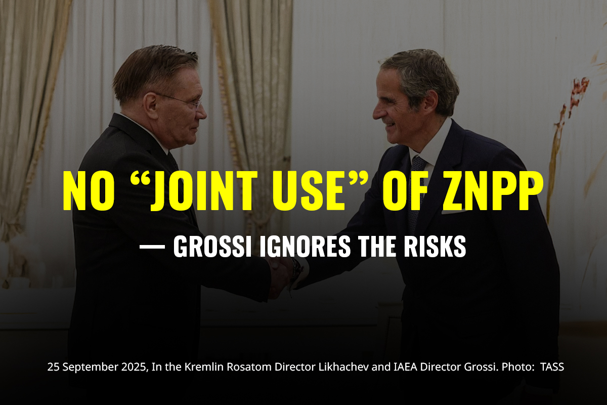 Greenpeace Ukraine condemns Rafael Grossi`s statement on Russian and Ukraine “joint use” of Zaporizhzhia nuclear plant as dangerous, ignorant, illegal and an insult to Ukraine