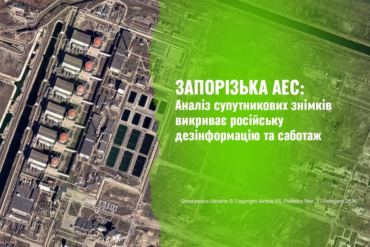 Russia is deliberately sabotaging electricity supply lines at Zaporizhzhia NPP as new Greenpeace satellite analysis exposes Moscow’s disinformation on Ukrainian attacks