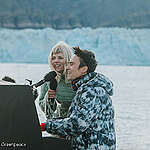 Music stars perform on Arctic ‘iceberg’ in call for ocean and climate protection