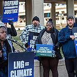 A coalition of activists including Gulf Coast residents deliver a petition to the Department of Energy calling on President Biden and the Department of Energy to stop the biggest build out of fossil fuels in US history: the construction of over 20 new LNG export facilities that could add the equivalent emissions of 675 coal-fired power plants.

Just one of these facilities, CP2, would cause 20 TIMES as much carbon pollution as the Willow Project in Alaska.

The petition calls on DOE to stop CP2 and all new LNG permit approvals until they look at the impact of these facilities on our communities, the climate, and US consumers.