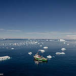 The Greenpeace ship Arctic Sunrise in the Antarctic Sound, Antarctica.

The Greenpeace ship Arctic Sunrise has returned to the Antarctic Peninsula with a team of independent scientists from Stony Brook University, to conduct ground breaking research on remote penguin colonies, many of which have never before been surveyed. To investigate the impacts of the climate crisis on Antarctic penguin populations.