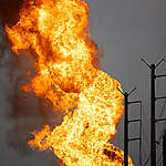 A pipeline explosion sent flames hundreds of feet into the air, prompting evacuations and road closures in Deer Park on September 16 in the town outside Houston, Texas. 

The temperature from the fire was so intense it torched a nearby playground. Firefighters hosed down their equipment and nearby homes, but that wasn’t enough to fight back against the radiant heat. At least five homes are damaged.  

Energy Transfer owns the pipeline and after more than three hours, they were able to shut down two valves to cut off the natural gas fueling the fire.

Those two valves are 20 miles apart, according to Harris County Judge Lina Hidalgo.

All the gas still in those lines has to burn off before the fire goes out.