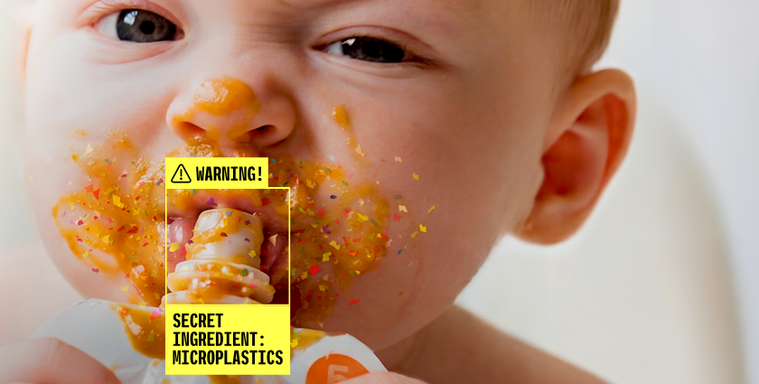 There&rsquo;s a hidden ingredient in Gerber baby food pouches. It&rsquo;s microplastics.