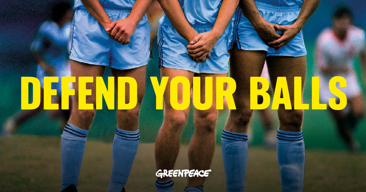Players protecting themselves during a free kick