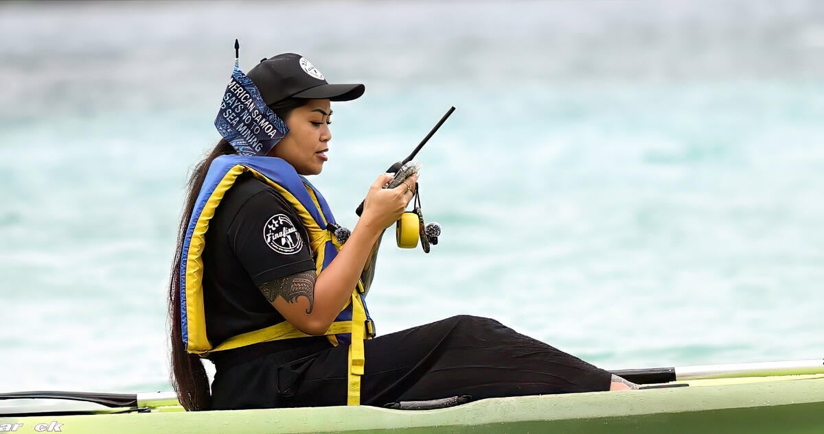 Don’t Mine The Moana Radio Message Dr. Sabrina Suluai-Mahuka, founder of Finafinau - an American Samoa youth-focused environmental organization, engages in radio communication with the NOAA ship Okeanos Explorer in Pago Pago Harbor. Dr. Suluai-Mahuka’s message to the research ship was that the people of American Samoa welcome science that helps us better understand and protect the deep ocean, but raised concerns over the current expedition’s mission to map and quantify deep sea minerals. Waters offshore the U.S. territory are currently subject to a U.S. Interior Department Marine Minerals Administration proposed lease sale of approximately 31.4 million acres (or roughly 48,000–50,000+ square miles) for commercial deep sea mining. At the time of the radio communication, the lease sale was scheduled for November 19, 2026 and if sold would be the first lease of its kind in U.S. domestic waters and could potentially become the site of the world’s first commercial deep sea mining operation. The radio communication was part of a broader direct communication with the ship involving Finafinau, American Samoa activists, and Greenpeace USA.