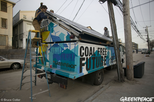  Solar panel trucks helping to light Rockaway Beach neighborhood 