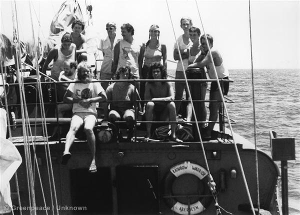 1985 'Rainbow Warrior' crew.