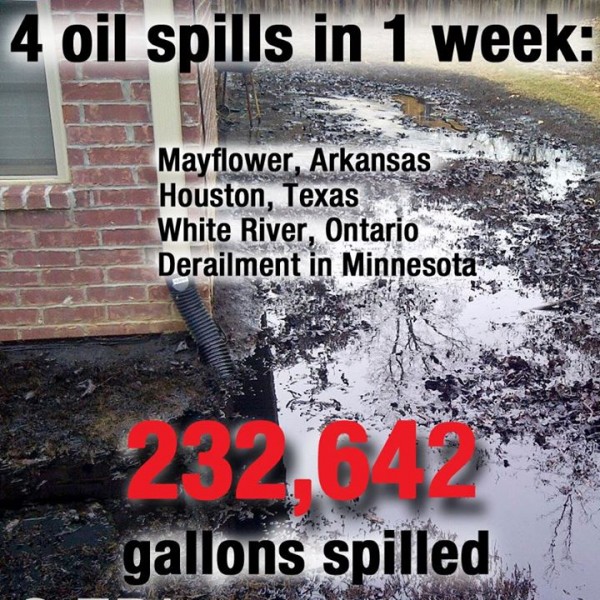 Four oil spills one week